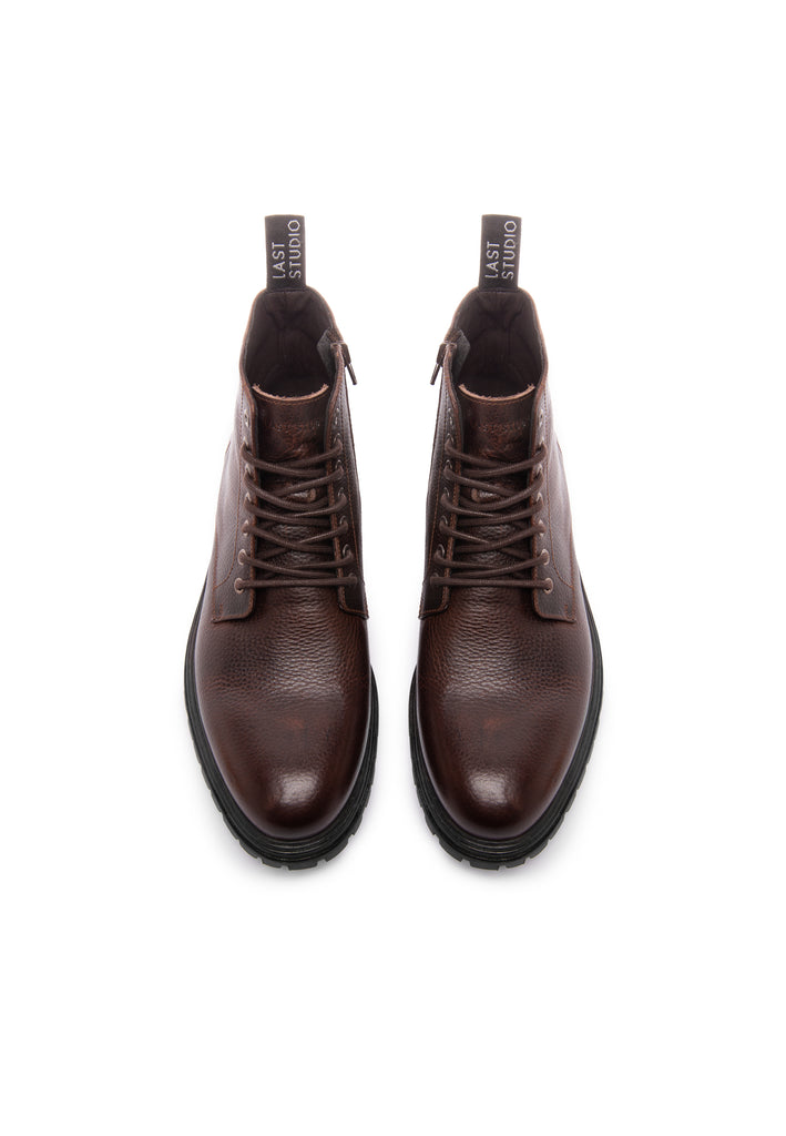 Last Studio Caio/23 Leather - Dark Brown Ankle Boots Dark Brown