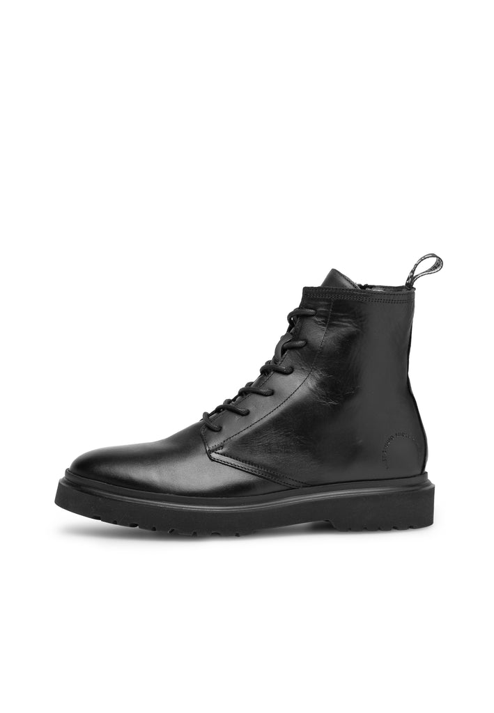 Last Studio Brisbane II Leather - Black Ankle Boots Black