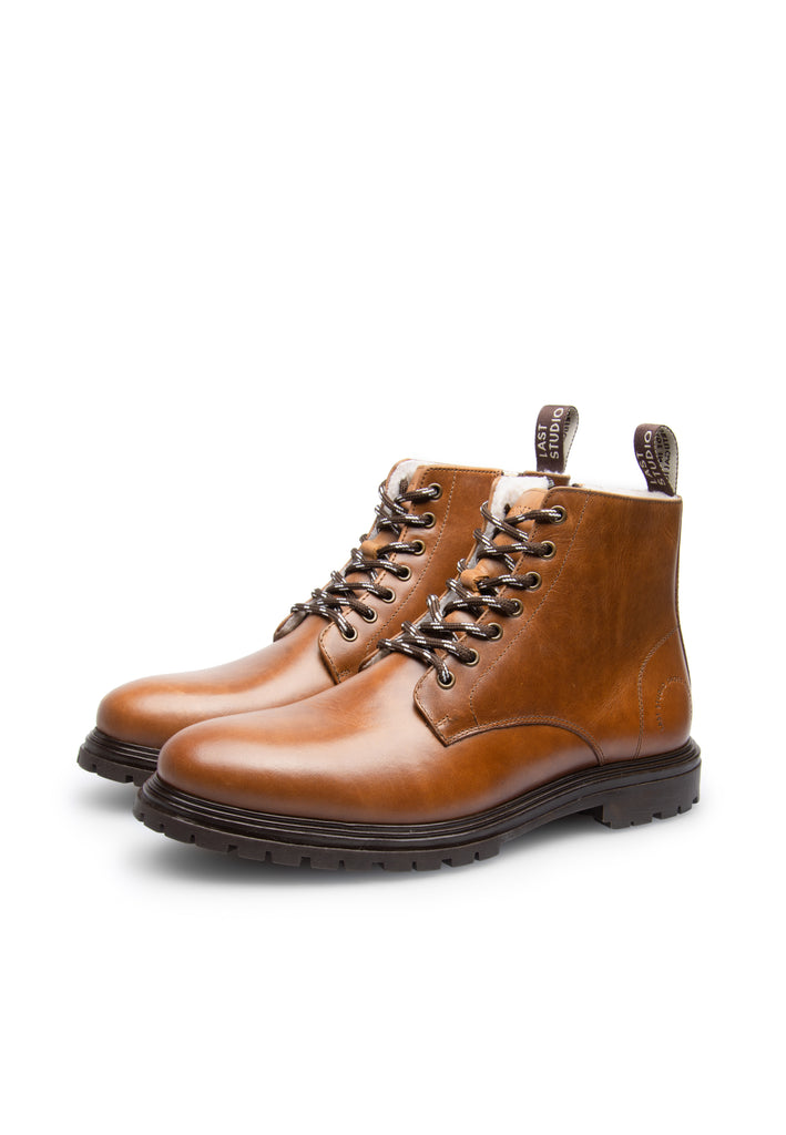 Last Studio Caio Ancle Boots Cognac