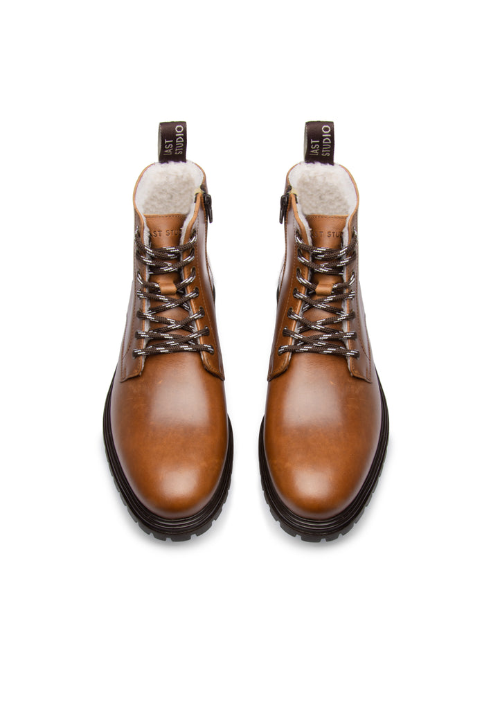 Last Studio Caio Ancle Boots Cognac