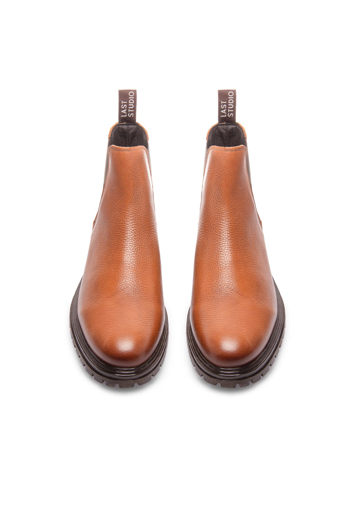 Last Studio Cormac Leather - Cognac Ankle Boots Cognac