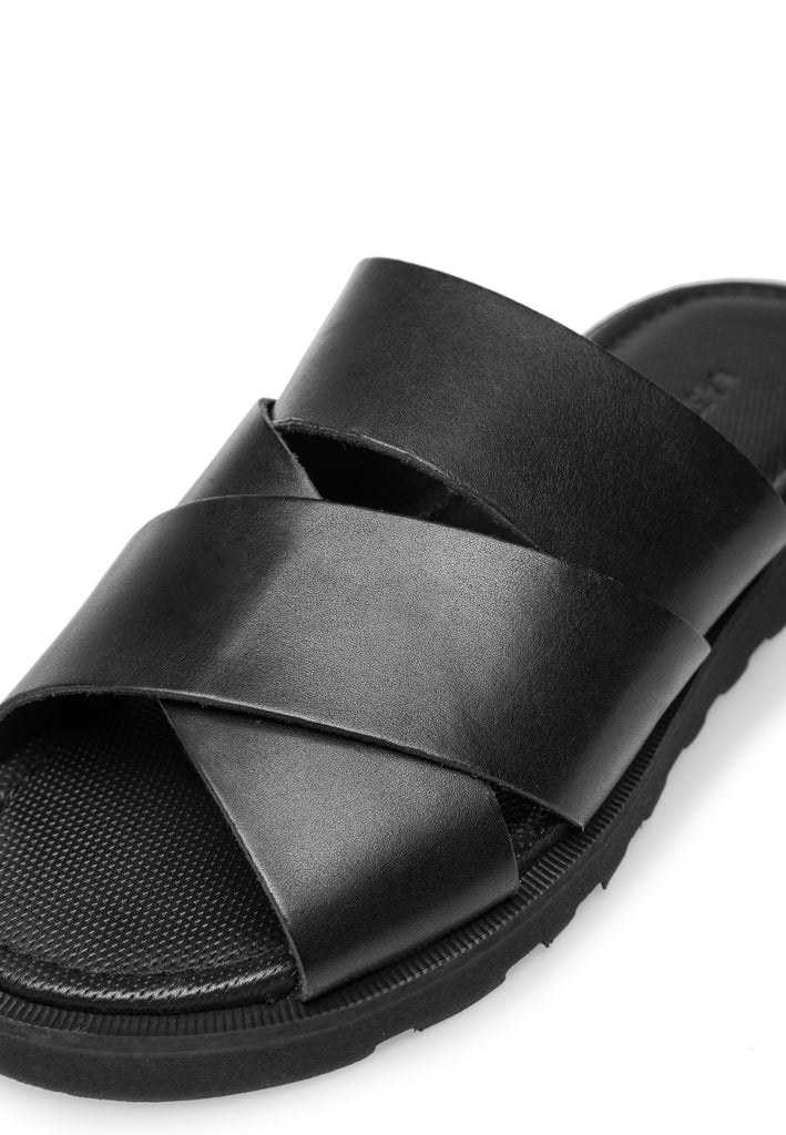 Last Studio Farrel - Leather Sandals Black