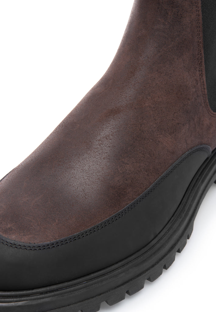 Last Studio Gary/01 Oily Suede - Brown Ankle Boots Brown