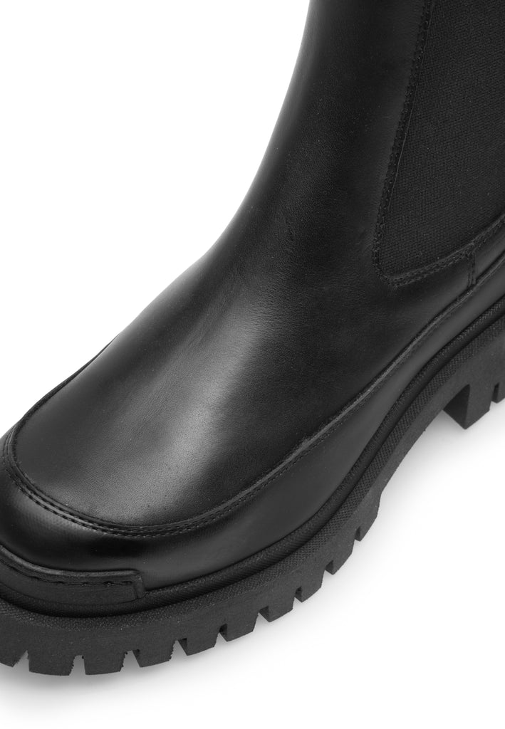 Last Studio Heila Leather - Black Ankle Boots Black