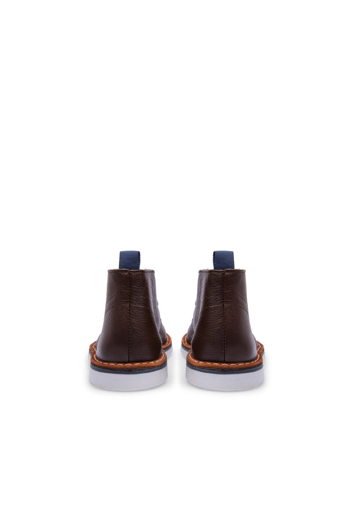 Last Studio Nevins Brown Leather Ankle Boots Brown