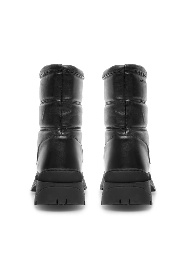 Last Studio Pandora/11 Leather - Black - Warm Lining Ankle Boots Black
