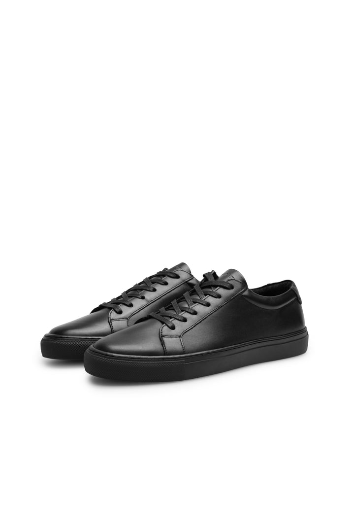 Last Studio Ridge Leather Low Sneakers Black