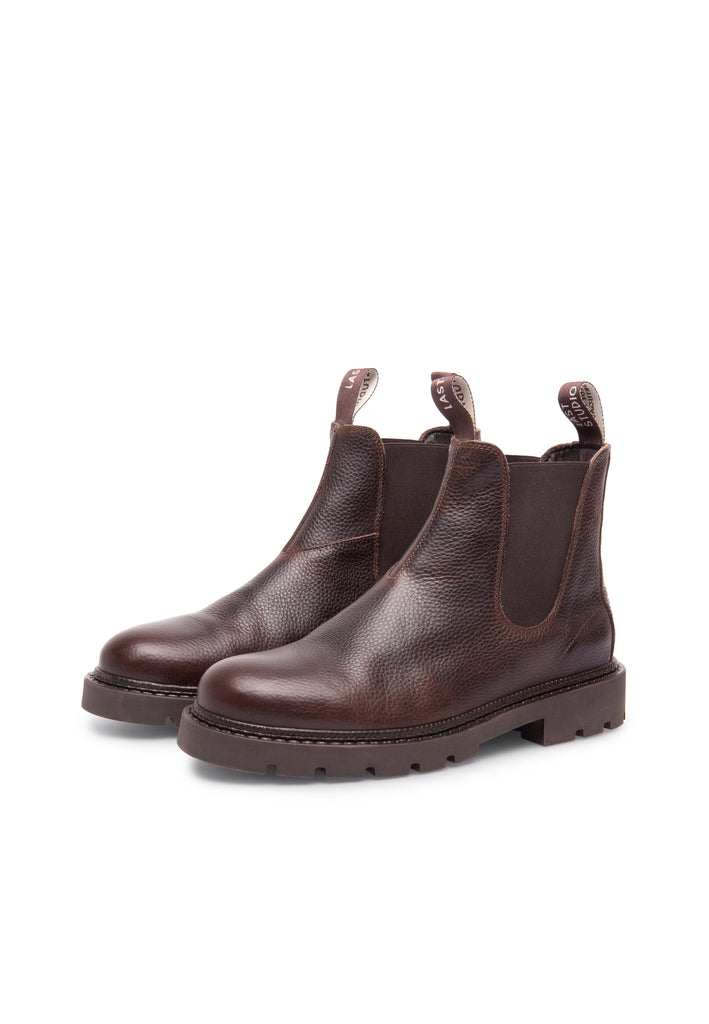 Last Studio Roman/05 Texas Leather - Brown Ankle Boots Brown