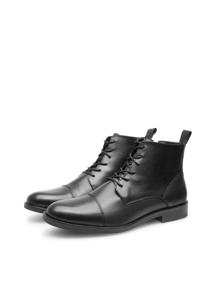 Last Studio Velvel Leather Ankle Boots 01/Black