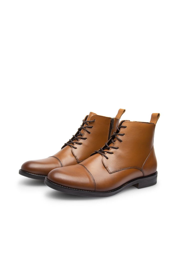 Last Studio Velvel Leather Ankle Boots 02/Brown